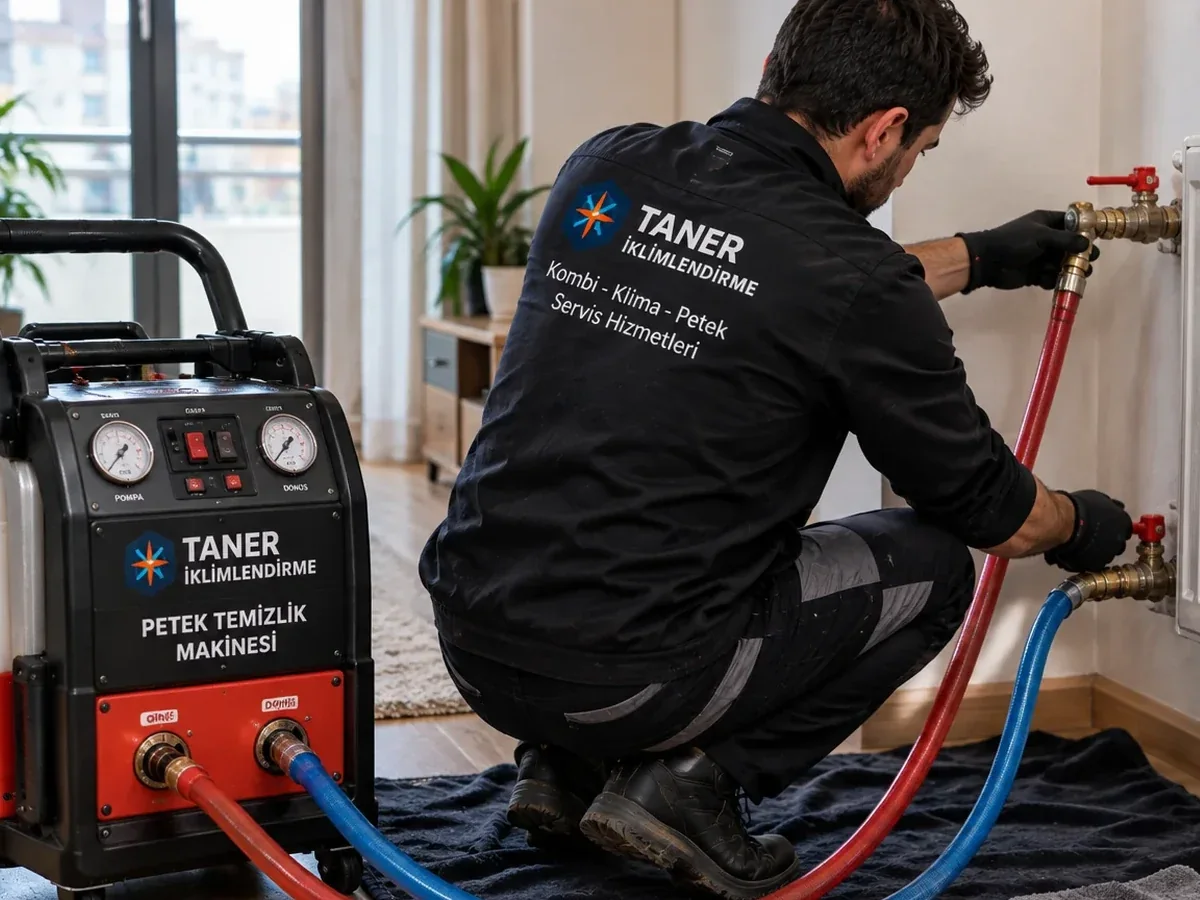 Taner İklimlendirme makineli petek temizliği uygulaması
